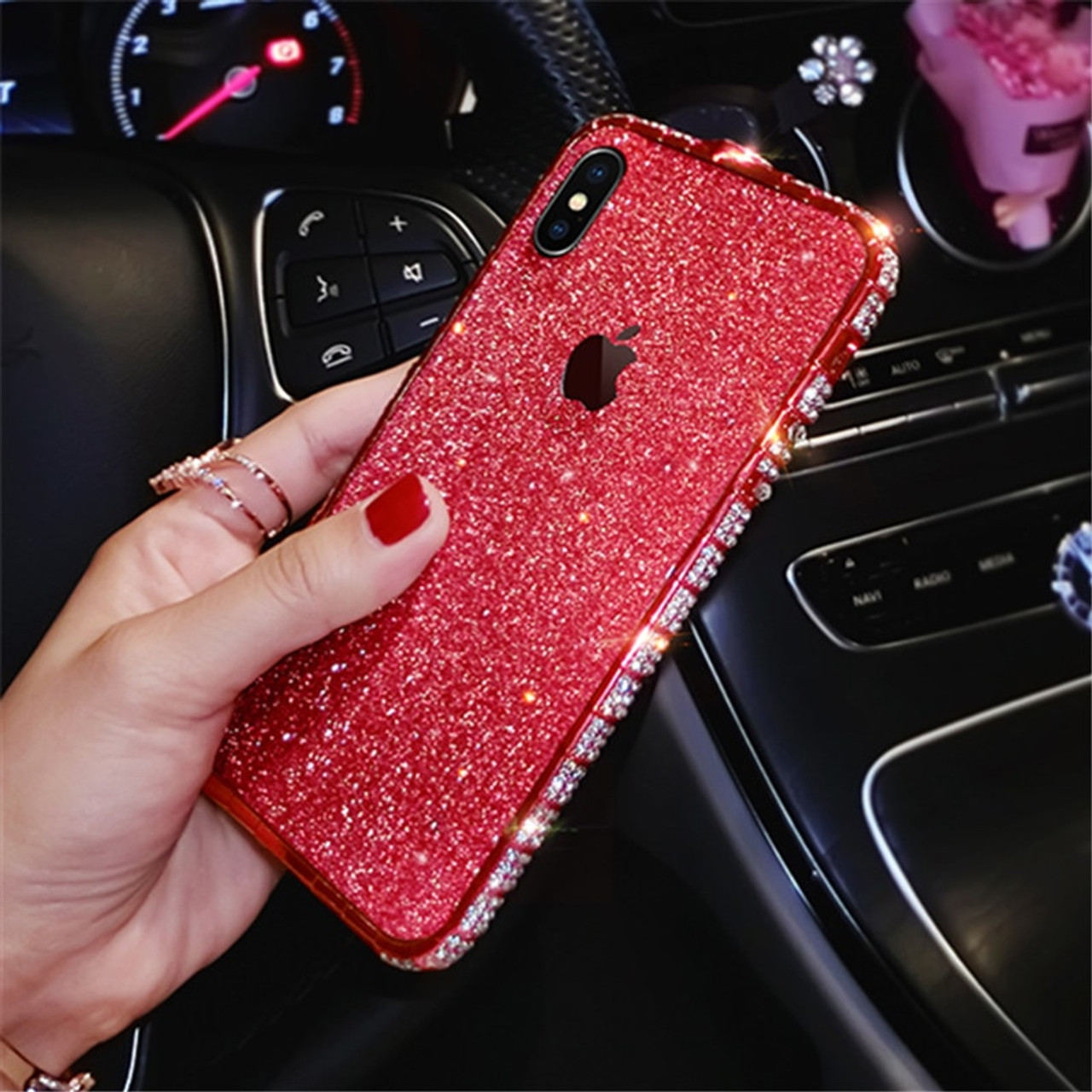  aowner for iPhone 15 Pro Max Case Luxury Hand Strap Phone Case  Bling Stand Holder Cute Glitter Pearl Bee Wrist Bracket Shockproof Bumper  for Woman Girls Protective Cover Case for 15