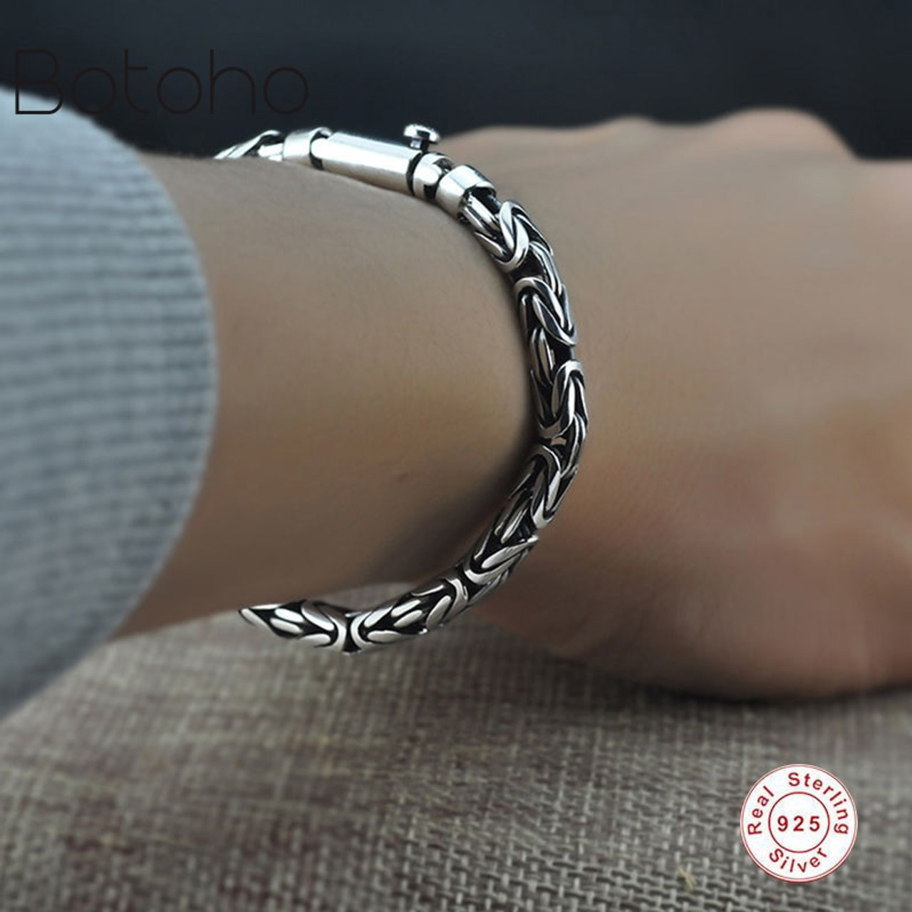 silver bracelet for men