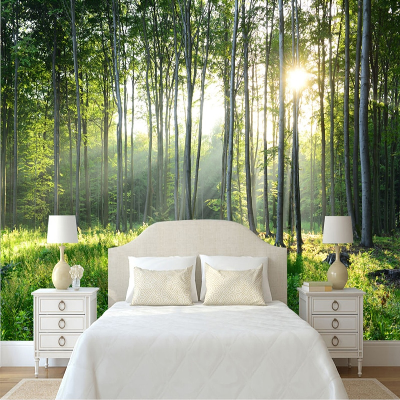 Custom Photo Wallpaper 3D Green Forest Nature  Scenery 