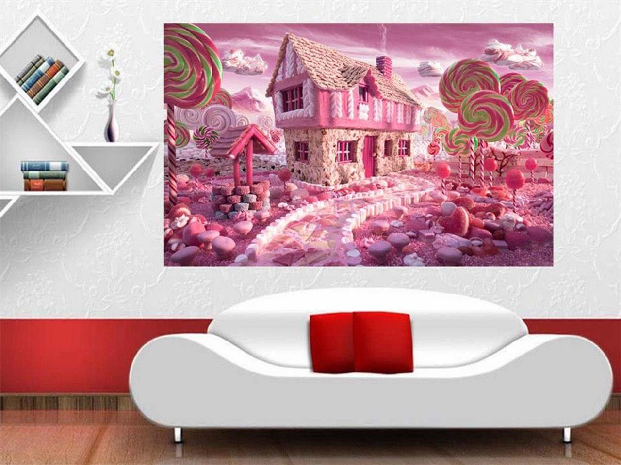 3d Wallpaper Custom Photo Wallpaper Kids Mural Glass Candy House
