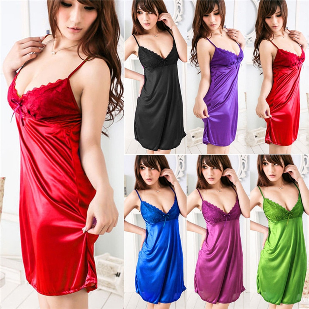 silk nightgown dress