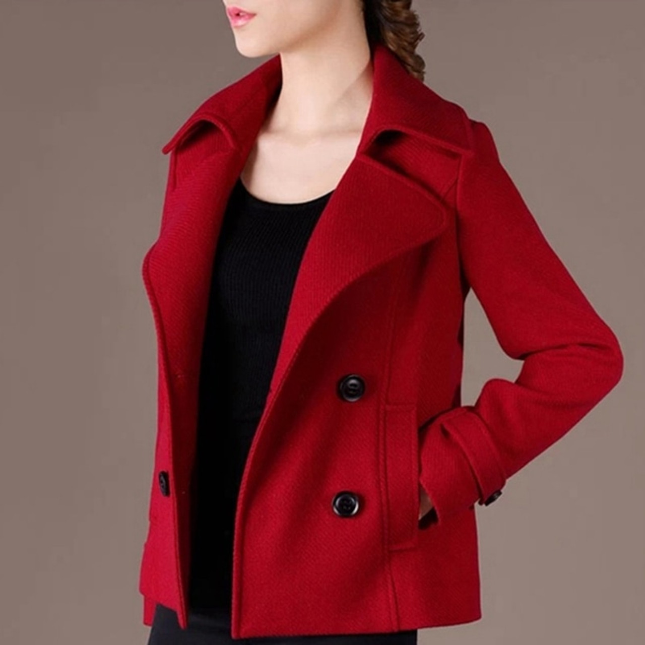 short woolen jackets for womens