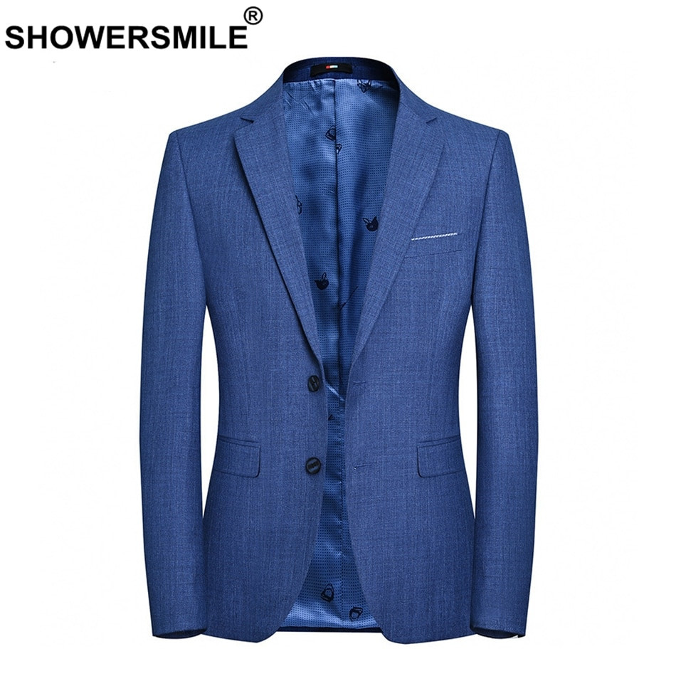 blue casual blazer