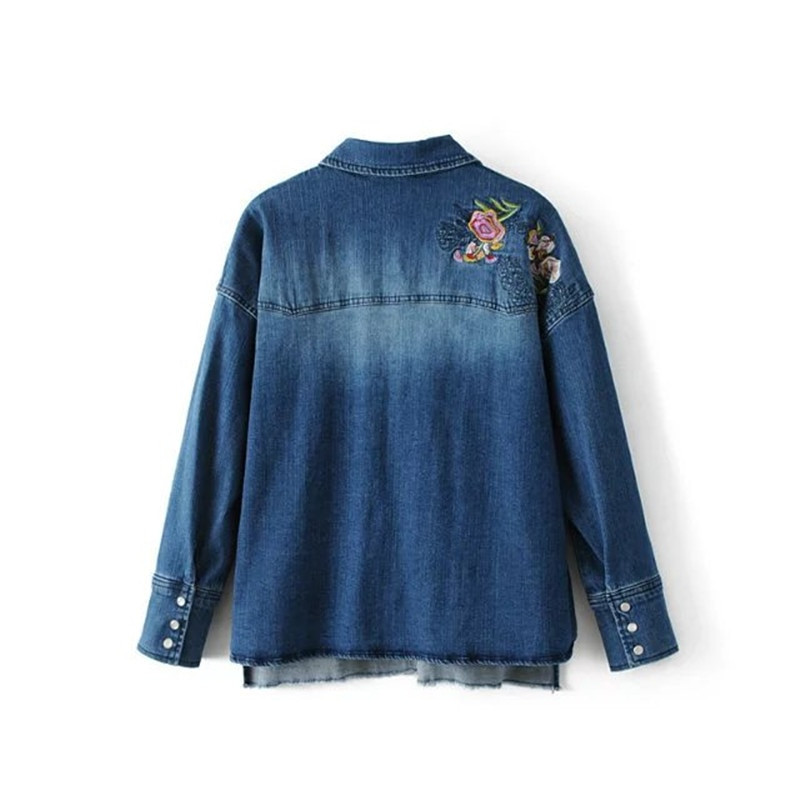 Women Clothes Loose Blouse Long Sleeves 