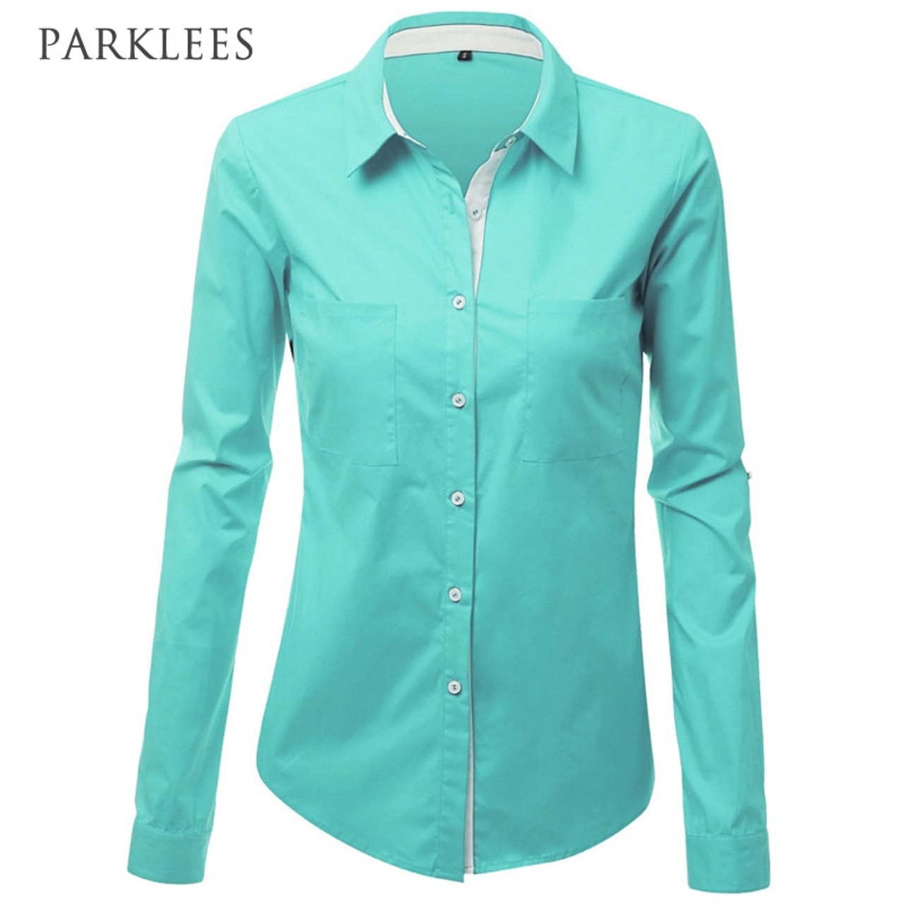 business casual long sleeve shirts womens