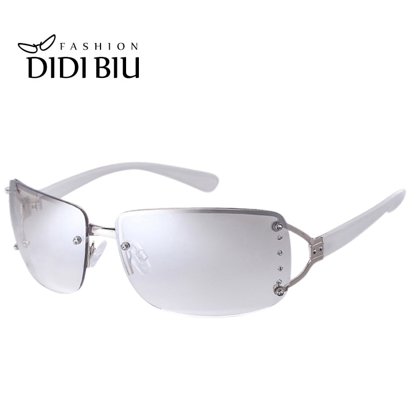 white fashion glasses