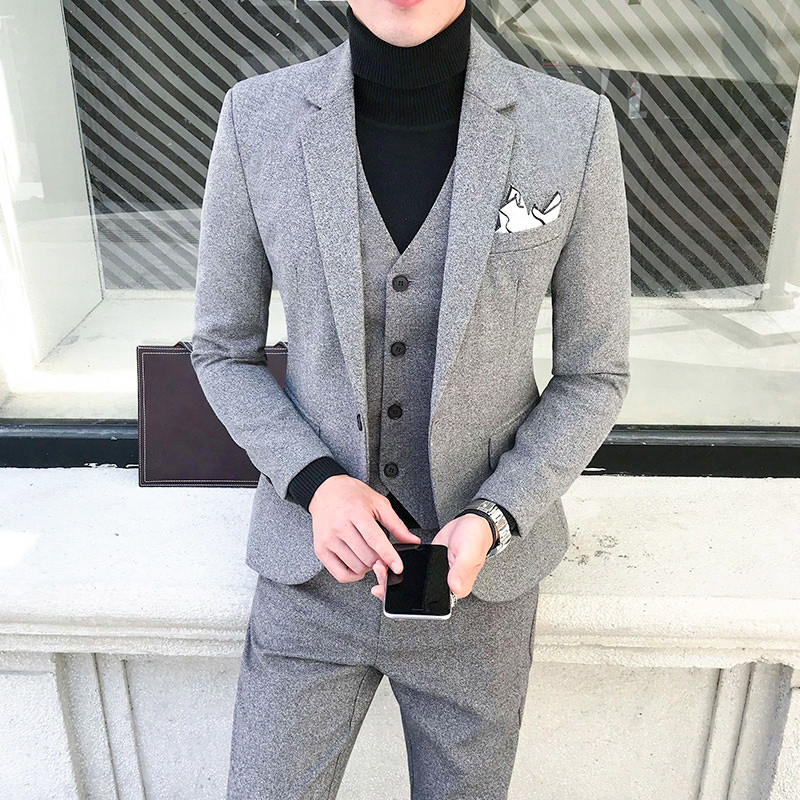 5XL Autumn and Winter Men Suits 