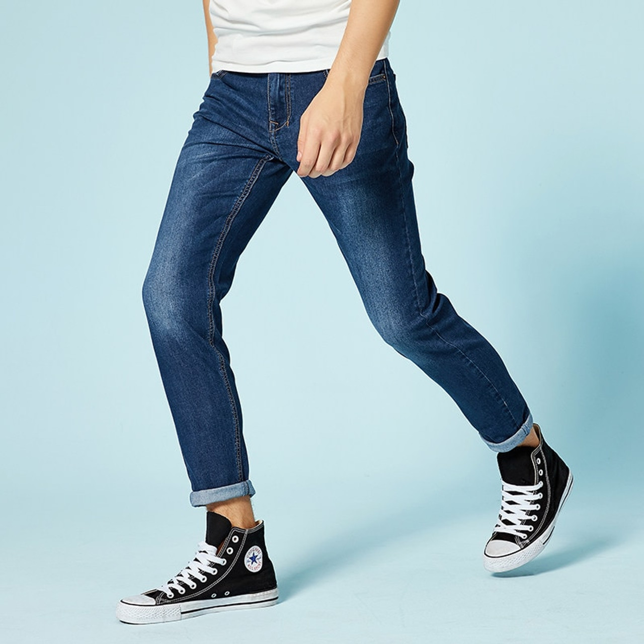 slim skinny straight jeans