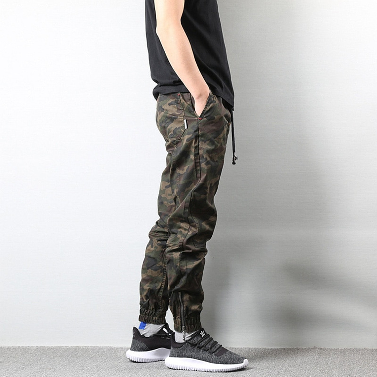 AXOLOTL MilitaryArmy Style Camouflage LowerTrack Pant for men Cargo Style 