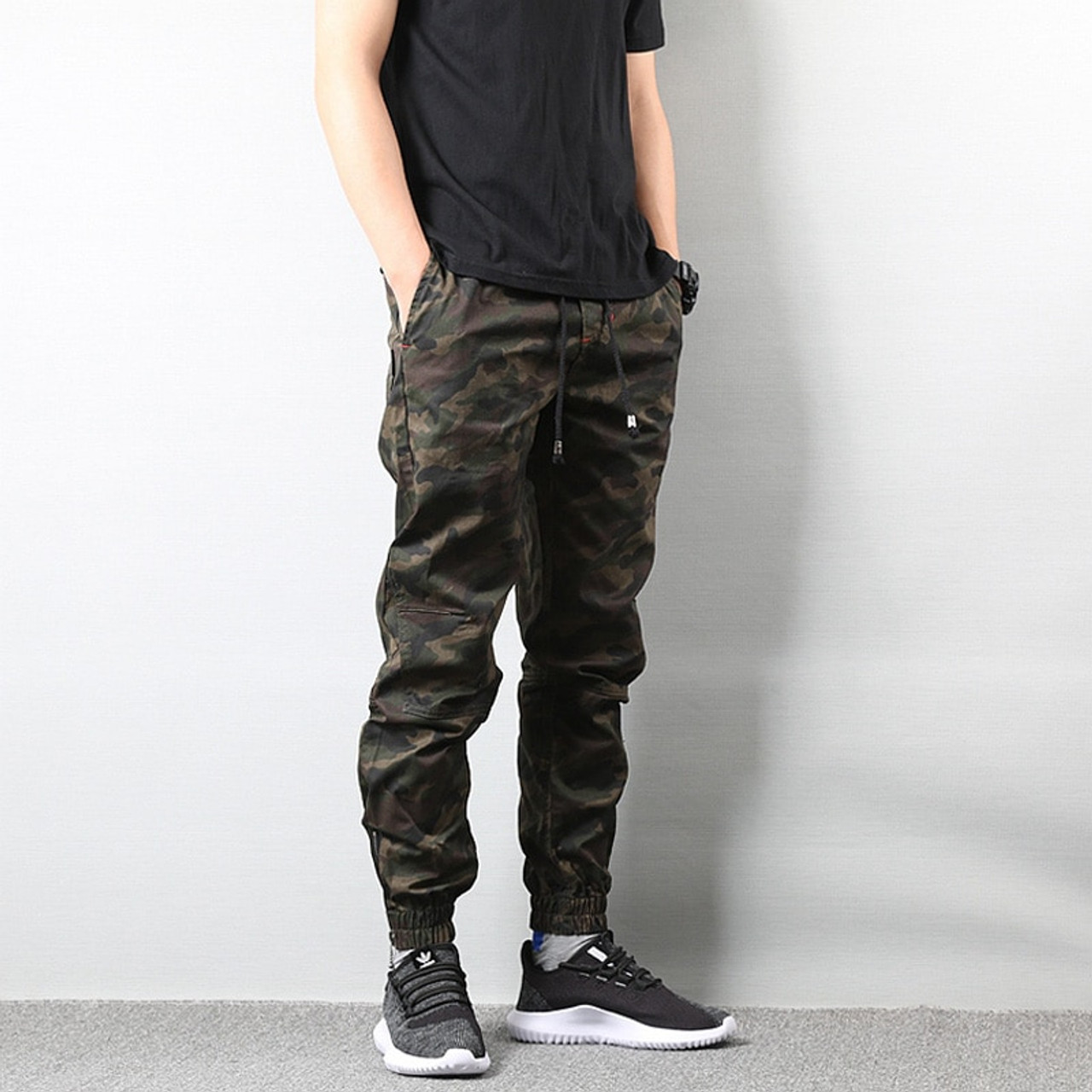 mens camouflage jogger pants