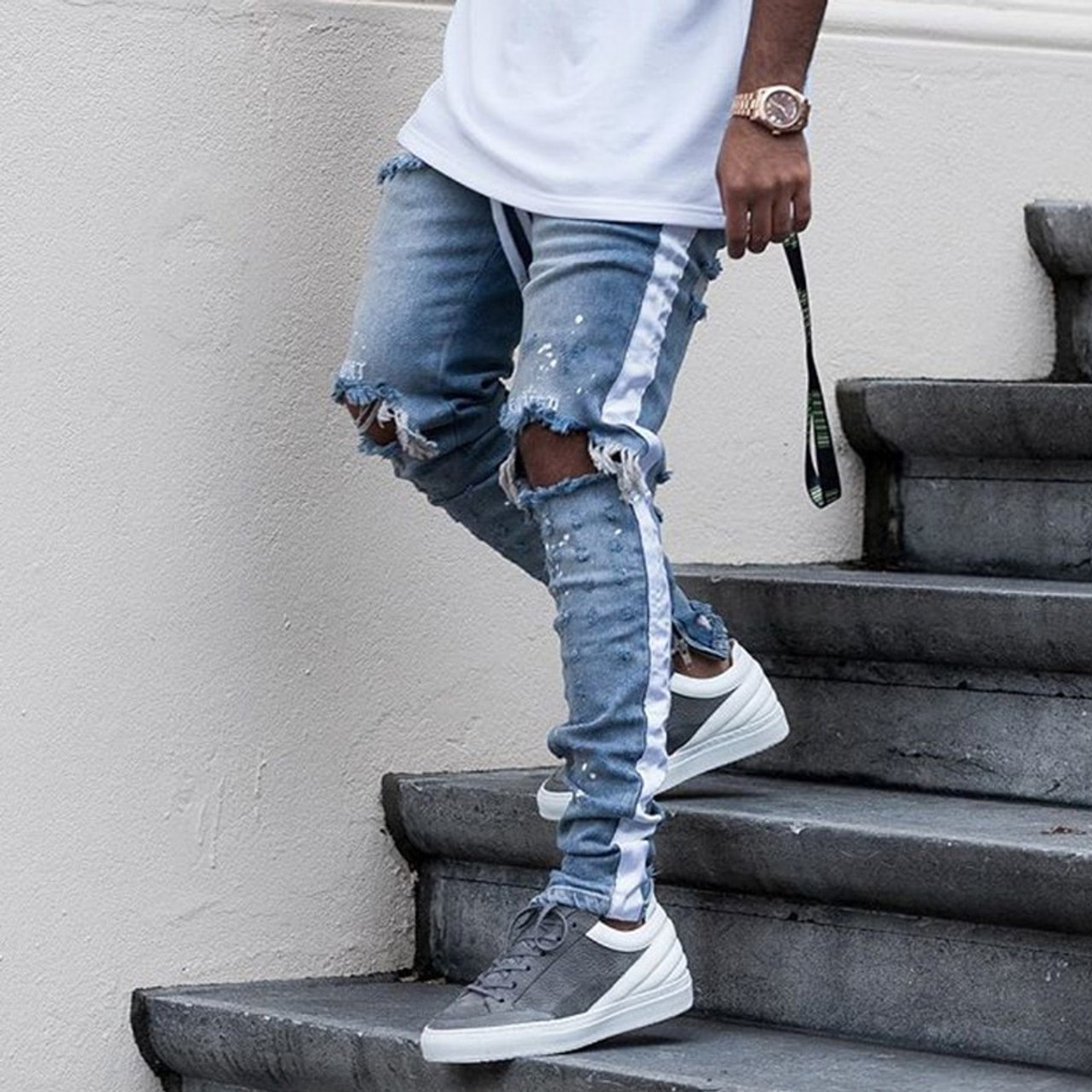 ripped men's skinny jeans