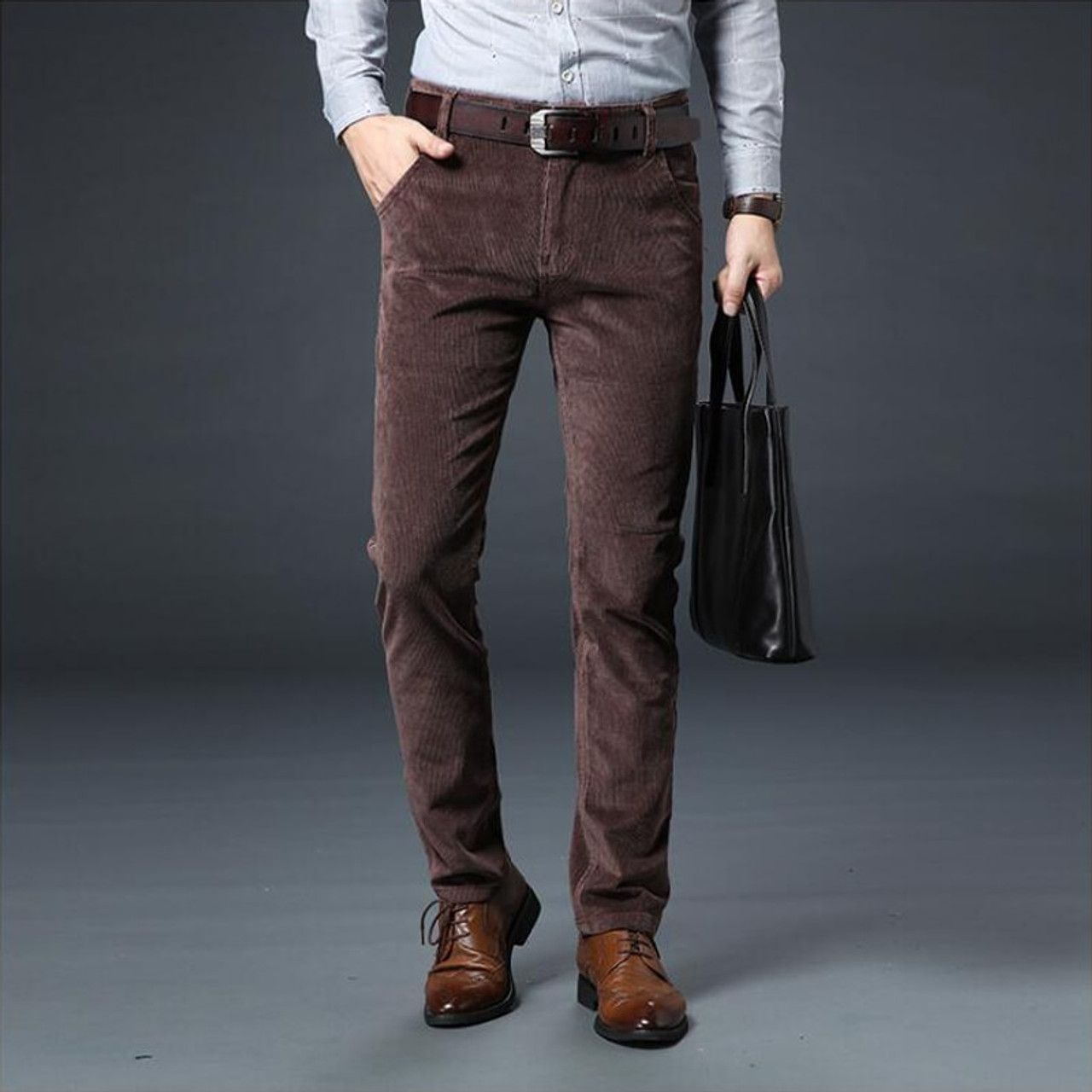 corduroy skinny fit pants