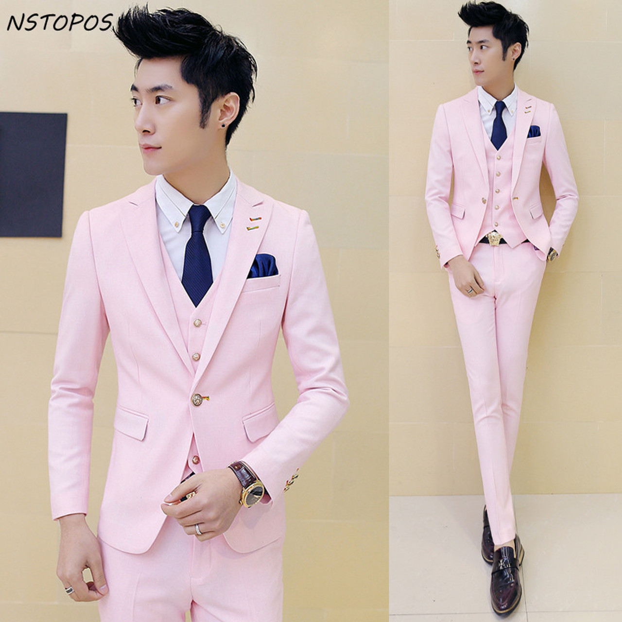 Bridegroom Suit 2016 New Brand Mens Suit Designers Wedding Party Event Solid Green Pink 10 Colors Slim Fit Prom Suit 3 Piece Onshopdeals Com