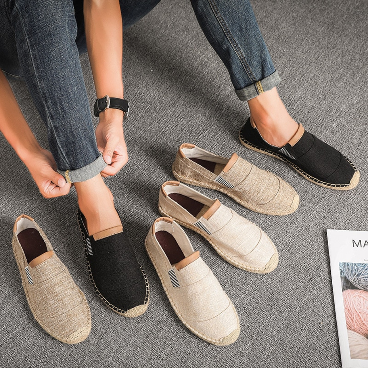 office mens espadrilles