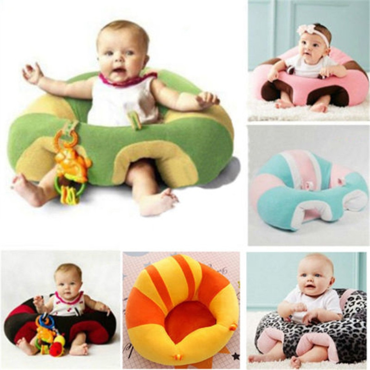 Comfortable Kids Baby Support Seat Sit Up Soft Chair Cushion Sofa