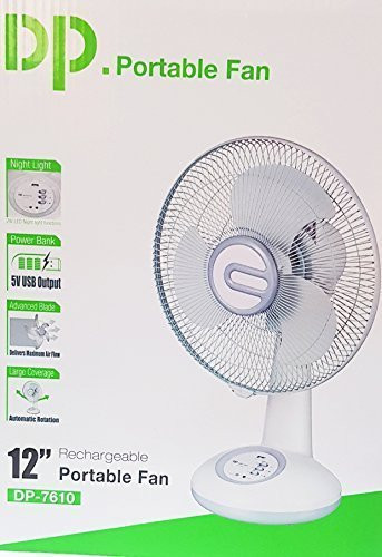 New battery operated fan light combo Dp 12 Rechargeable Table Fan With 4 5 Hours Back Up Ac Dc Function Led Light Oscillation Usb Port For Mobile Charging By Onshopdeals Com New battery operated fan light combo Dp 12 Rechargeable Table Fan With 4 5 Hours Back Up Ac Dc Function Led Light Oscillation Usb Port For Mobile Charging By Onshopdeals Com