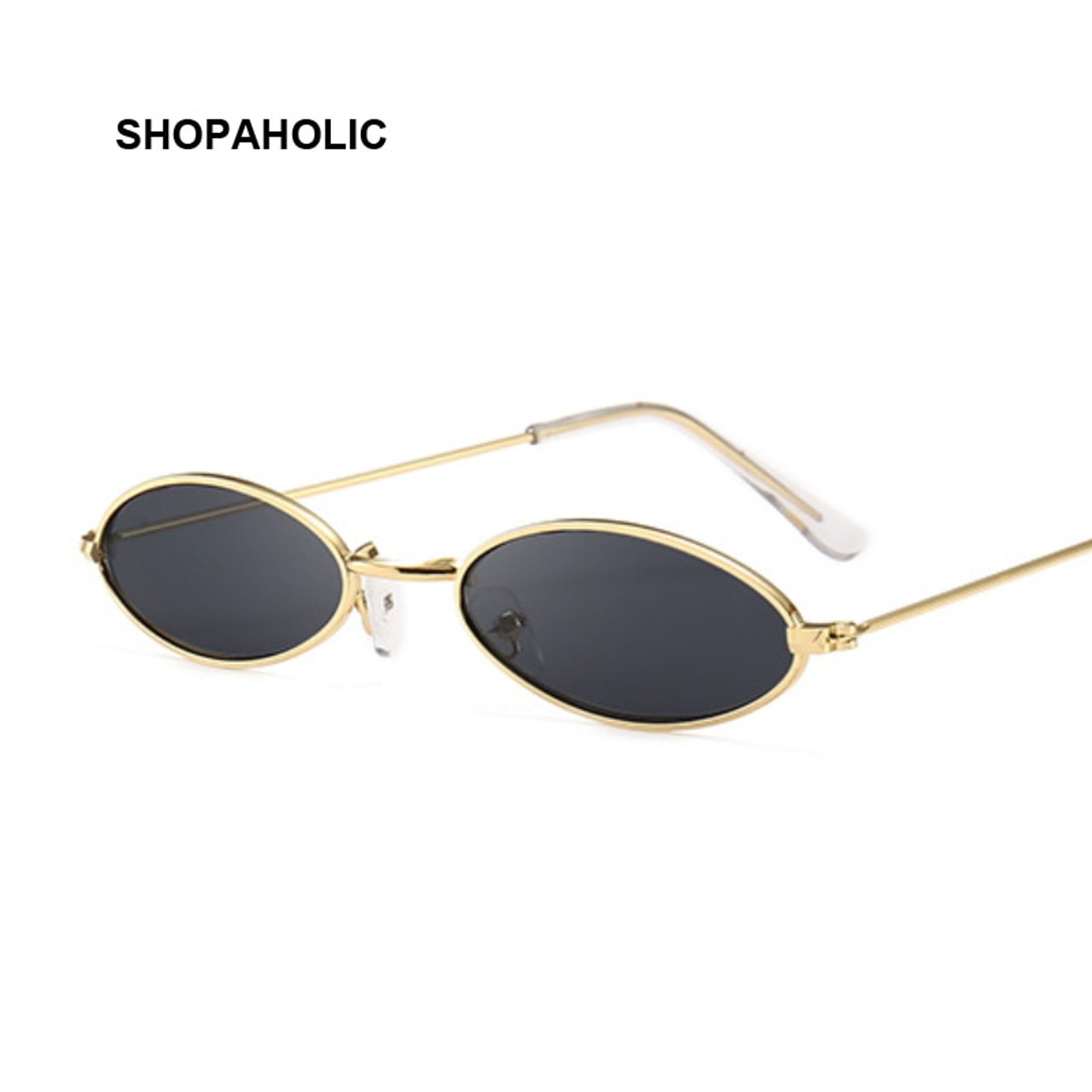 White Oval Retro Sunglasses | Hot Topic