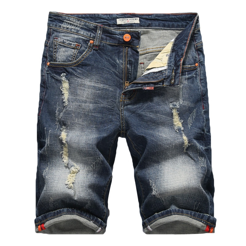 Short Ripped Jeans Fashion Casual 