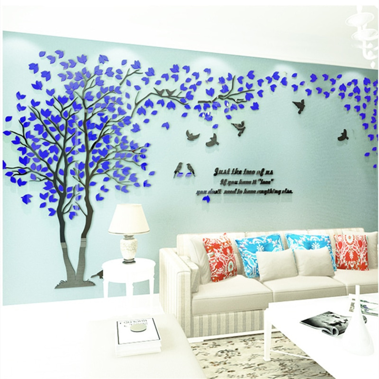 3d Tree Wall Stickers Acrylic Wall Sticker Home Decor Diy Decoration Maison Large Wall Decorations Living Room Mural Wallpapers Onshopdeals Com,Simple Homemade Birthday Decoration Ideas For Kids