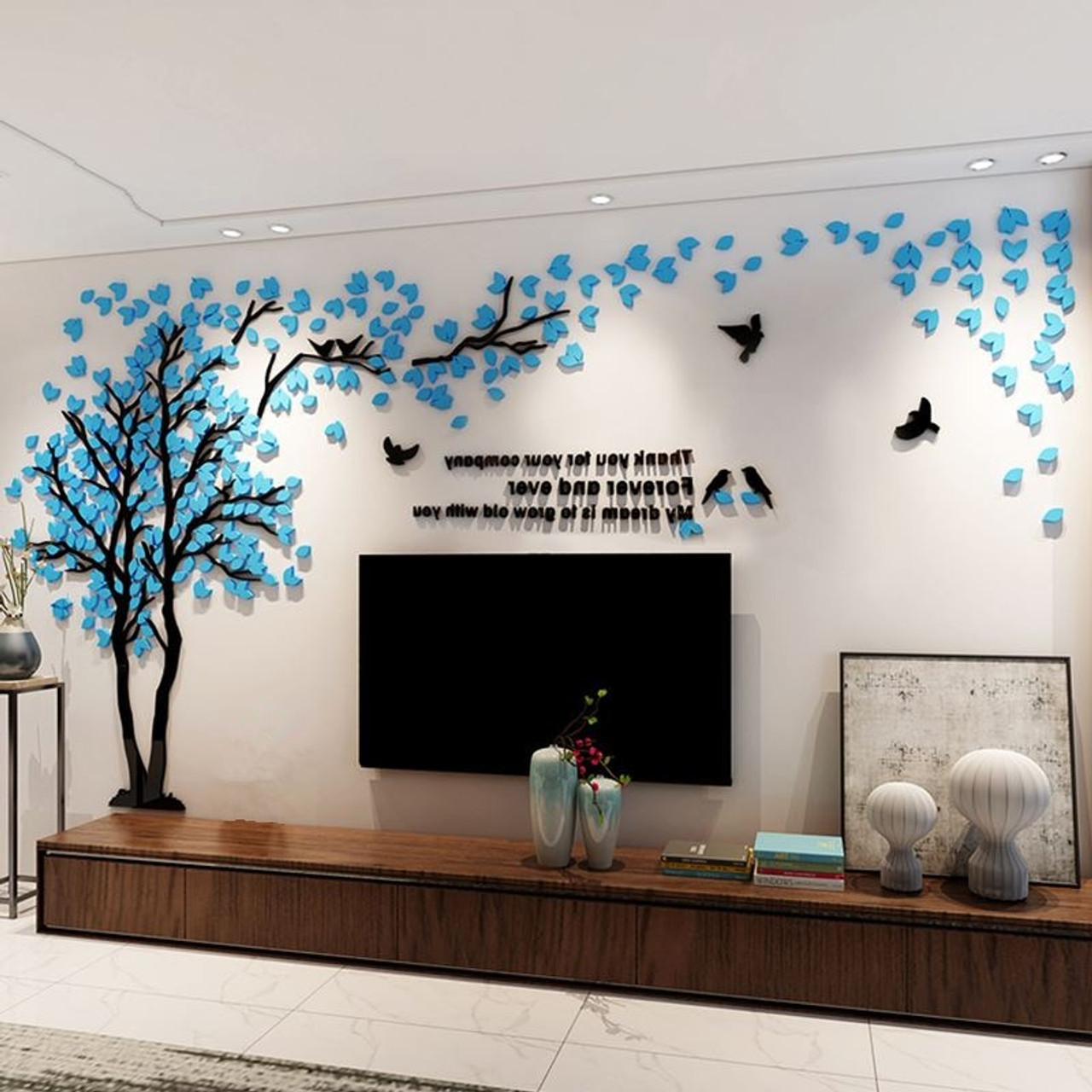 pix Living Room Designer Full Wall Stickers 3d tree wall stickers acrylic wall sticker home decor diy decoration maison large wall decorations living room mural wallpapers