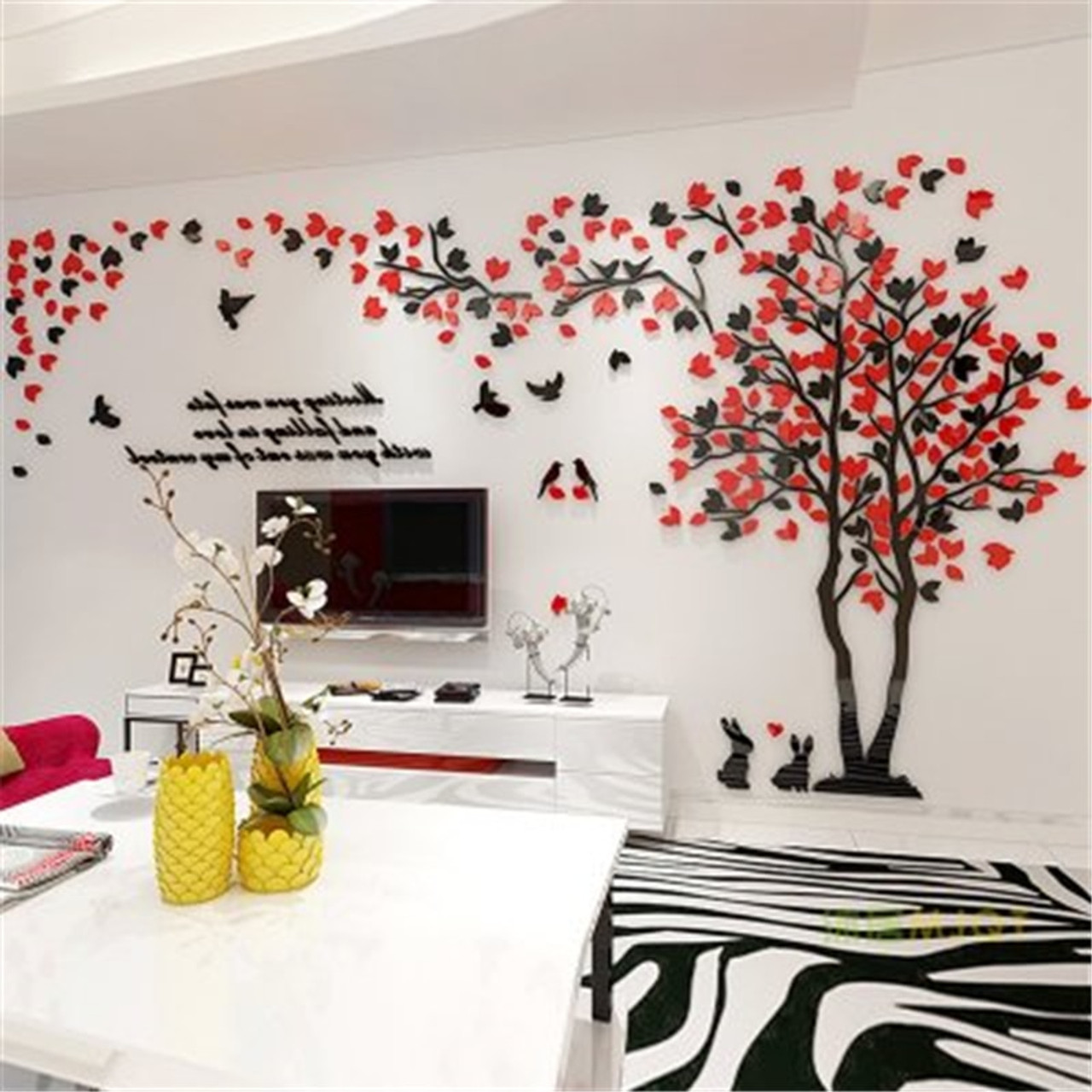 Mobel Wohnen Dekoration Acrylic Wall Sticker Decorative 3d