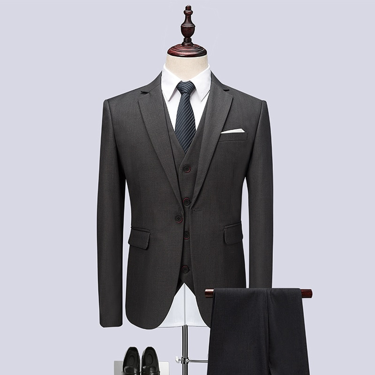 Plus Size Slim Single Breasted Suit Jacket