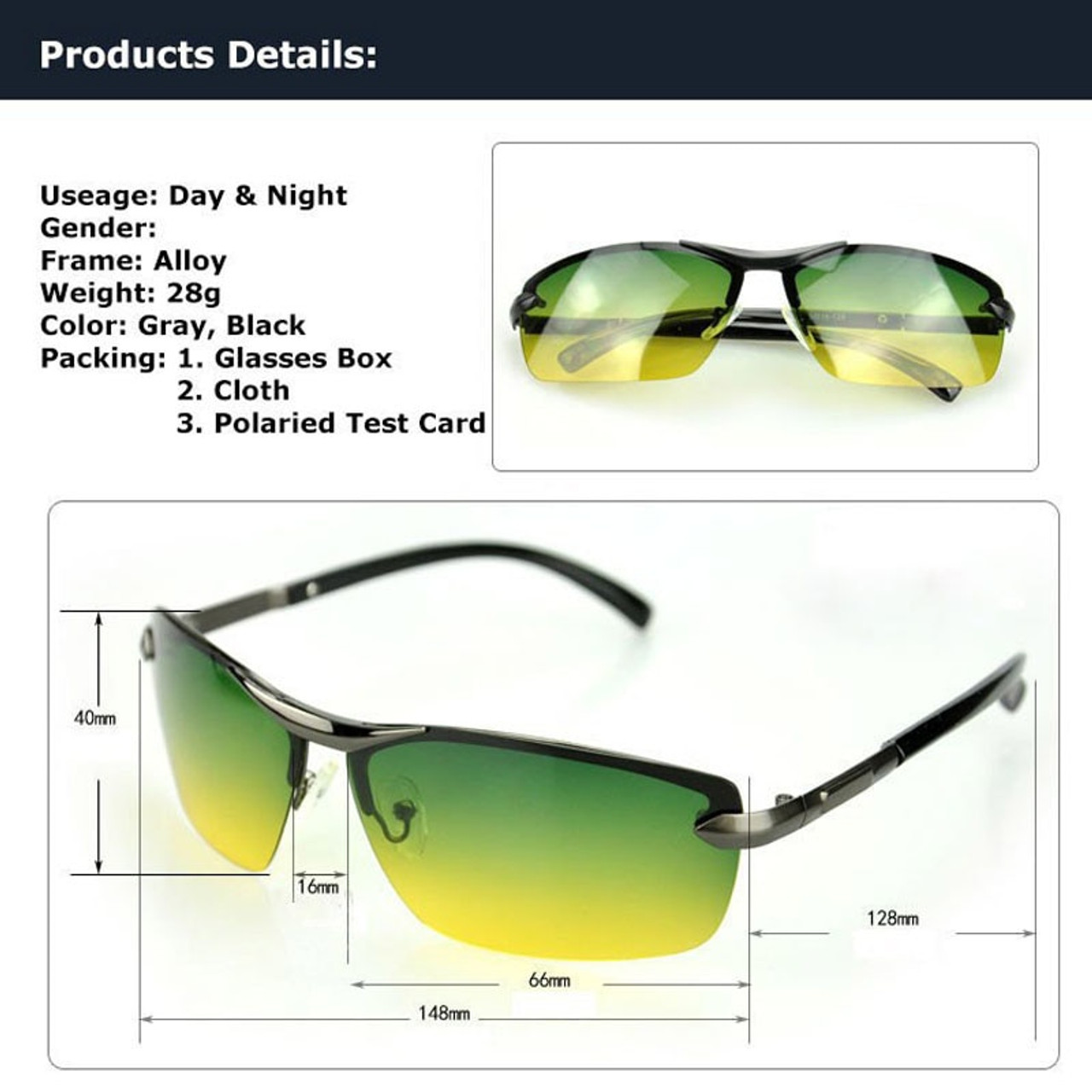 Sport Polarized Sunglasses With Flash Vision For Men UV400, Night Vision  Goggles, Driving, Fishing A536236o From Wishmall66, $8.3