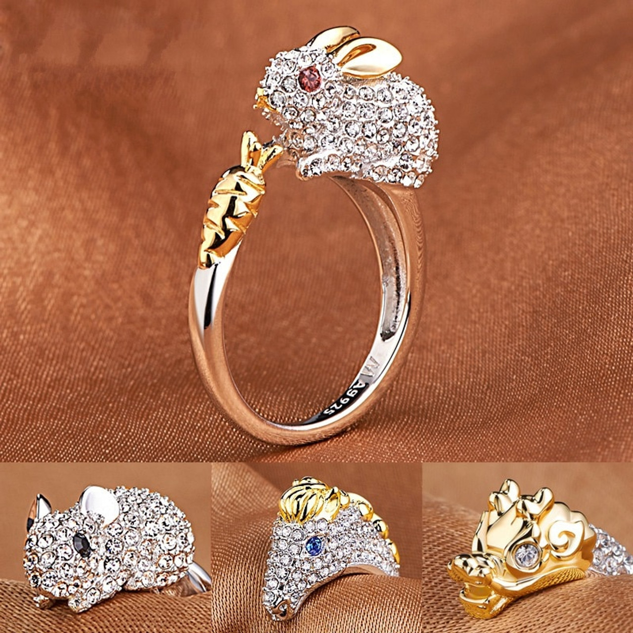 Buy Natural Crystal Pencil Gemstone Ring Gold Plated Ring Clear Crystal Ring  Quartz Ring Rings for Women Wedding Ring Statement Ring Online in India -  Etsy