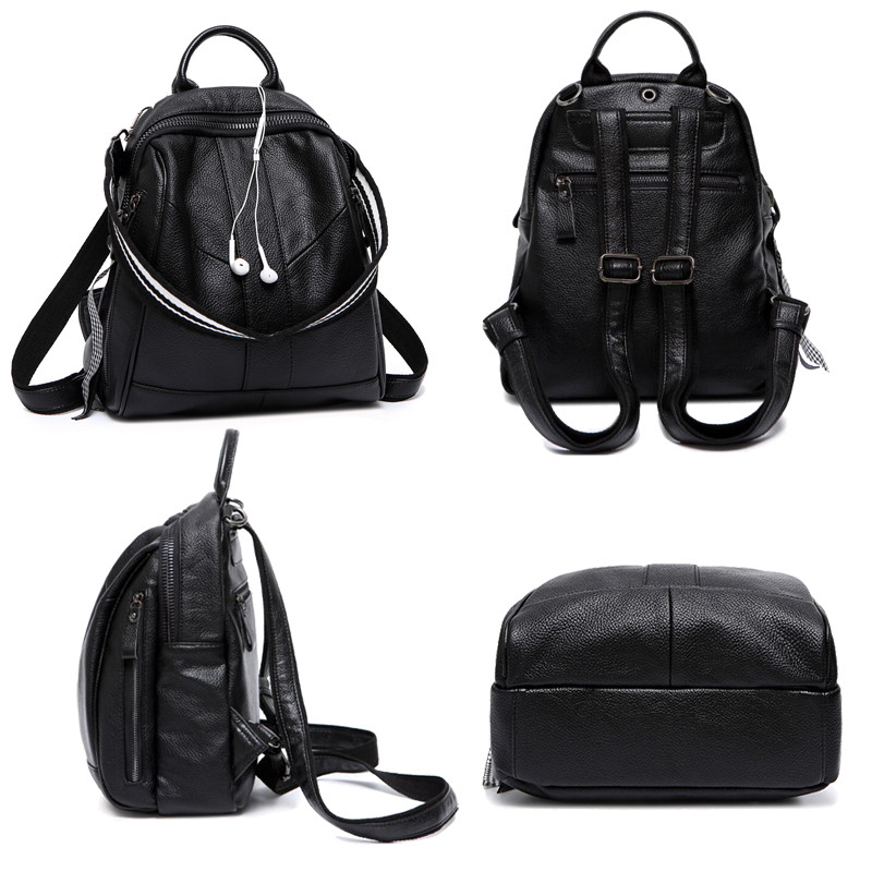 korean leather backpack