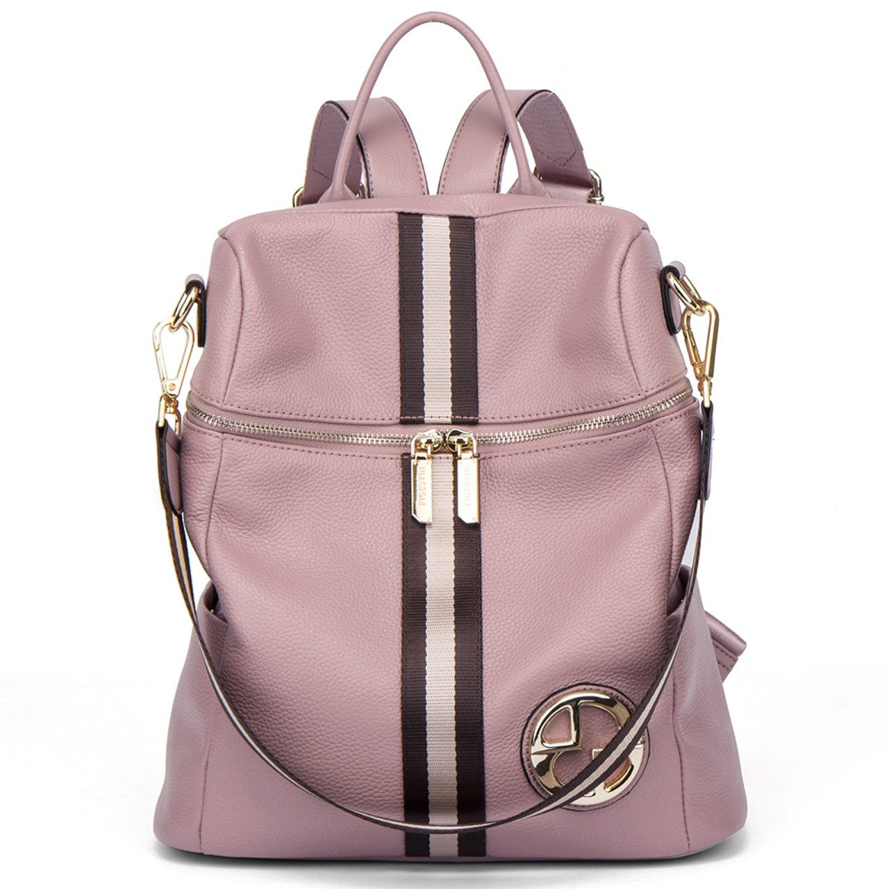 real leather rucksack womens