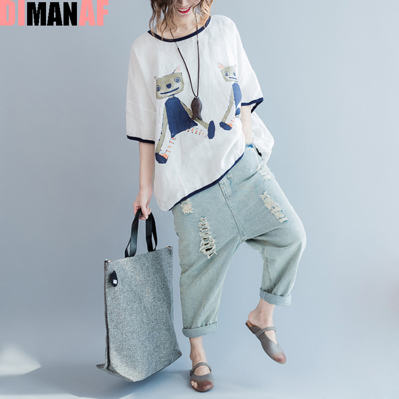 Cute loose shirts Clearance