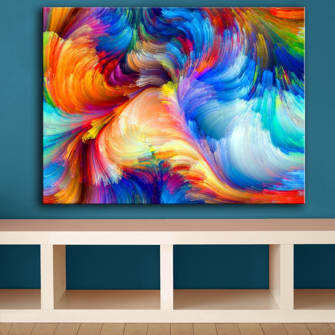 Huge Size Rainbow The Color Blur Pattern Wall Painting For Home Decor Ideas Print On Canvas Oil Painting No Frame Onshopdeals Com,Entrance Home Welcome Decoration With Flowers