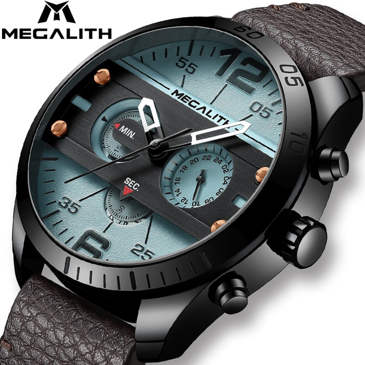 MEGALITH Watches Mens Waterproof Analogue Clock Stainless Steel Waterp –  HimalayanSpices