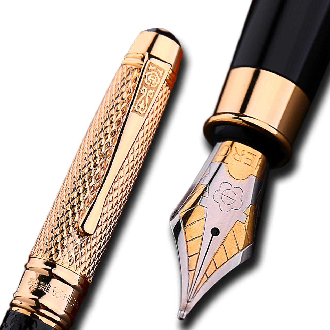 golden cap iraurita fountain pen 0 5mm ink pens for writing caneta tinteiro stationery office school dolma kalem 1029