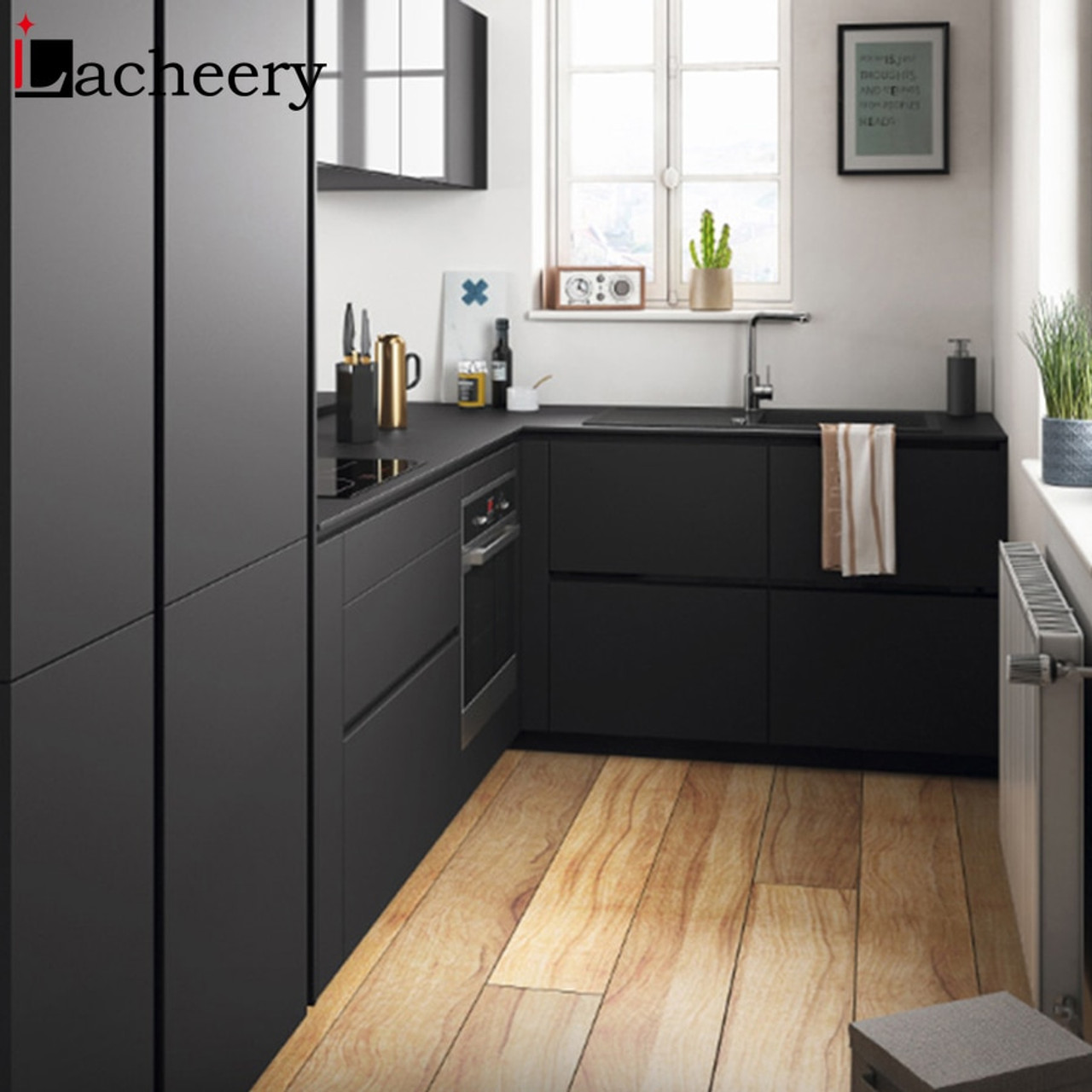 3m 5m Matt Solid Color Wallpaper Roll Furniture Cabinet Renovation