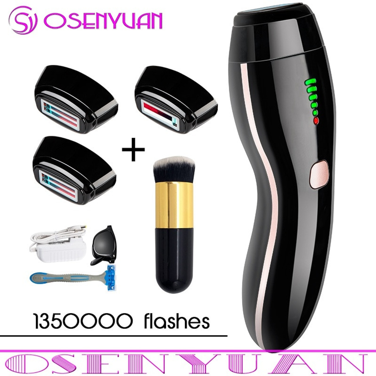Ipl Epilator Permanent Laser Hair Removal 1350000 Pulses 4in1