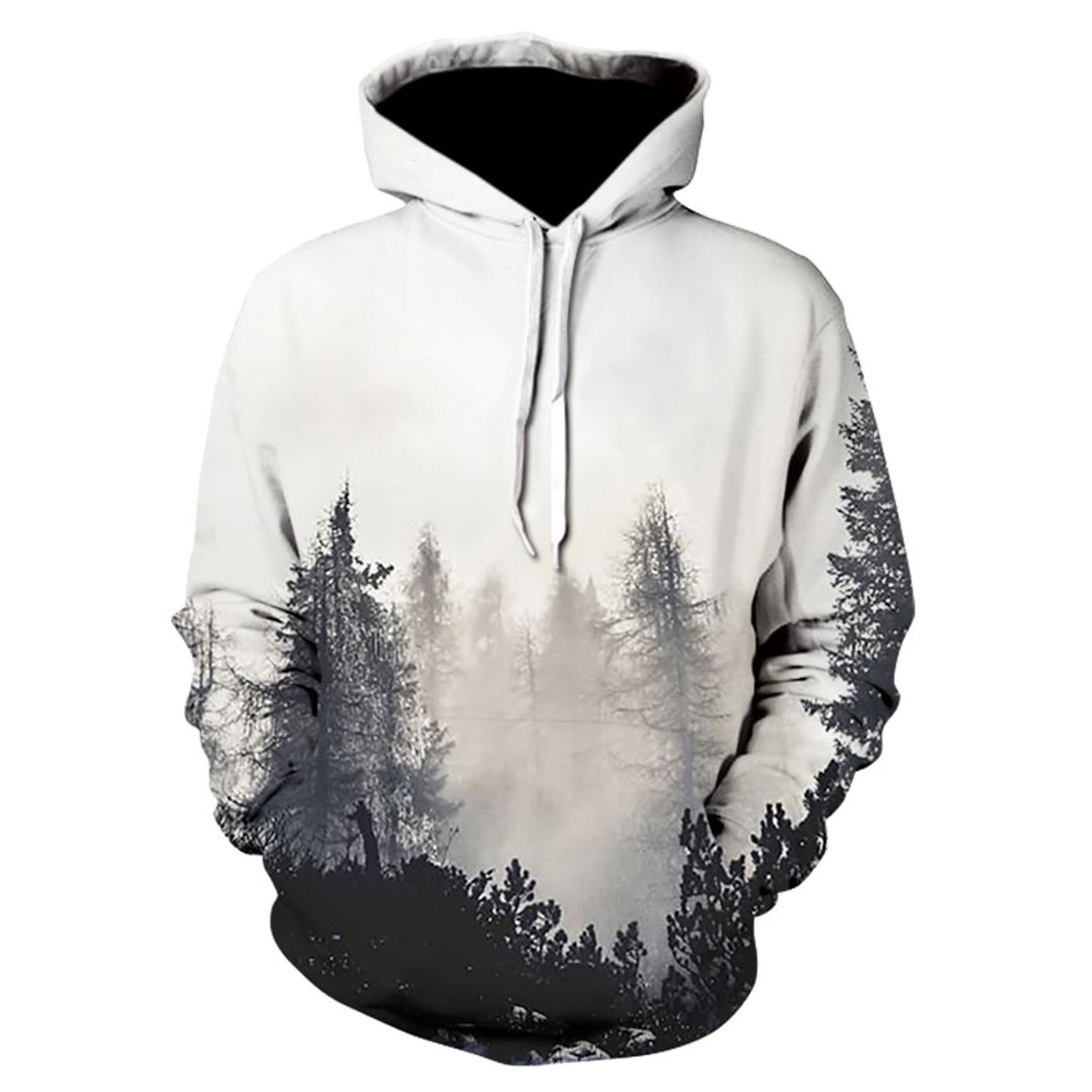 3d skull print hoodie