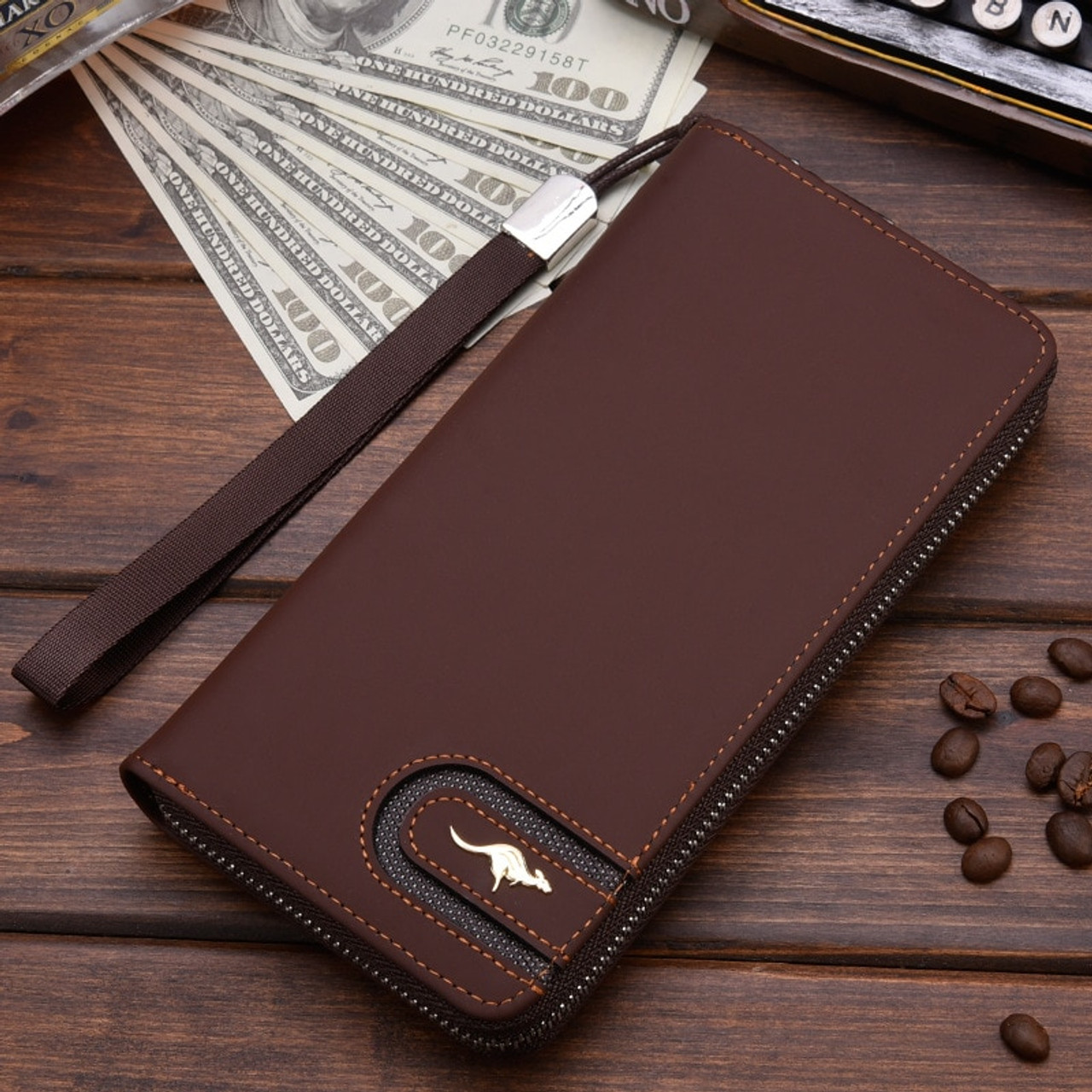 Fashion Men Wallet Genuine Leather Short Male Bifold Wallet Id Credit Card  Holder Purse | High-quality & Affordable | Temu