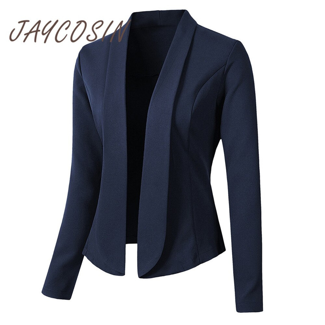 Women's Slim Fit Long Sleeve Blazer Jacket Suit Coat Office OL Work  Cardigan . | eBay