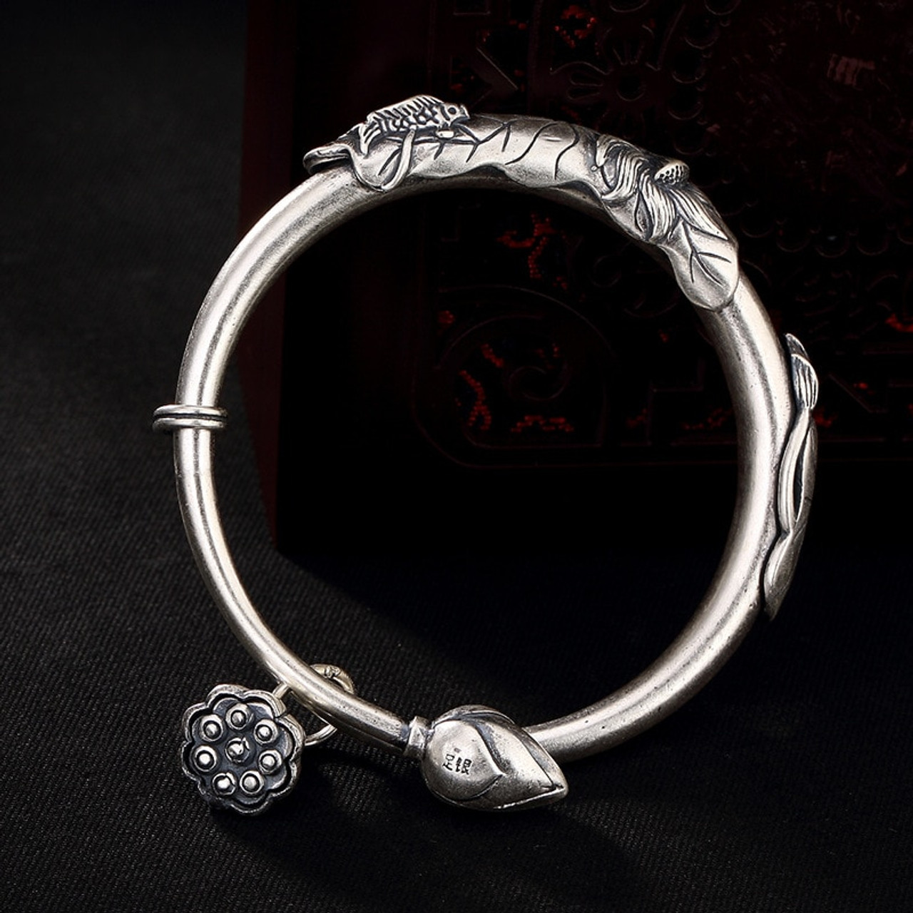 engraved silver bracelets for womens