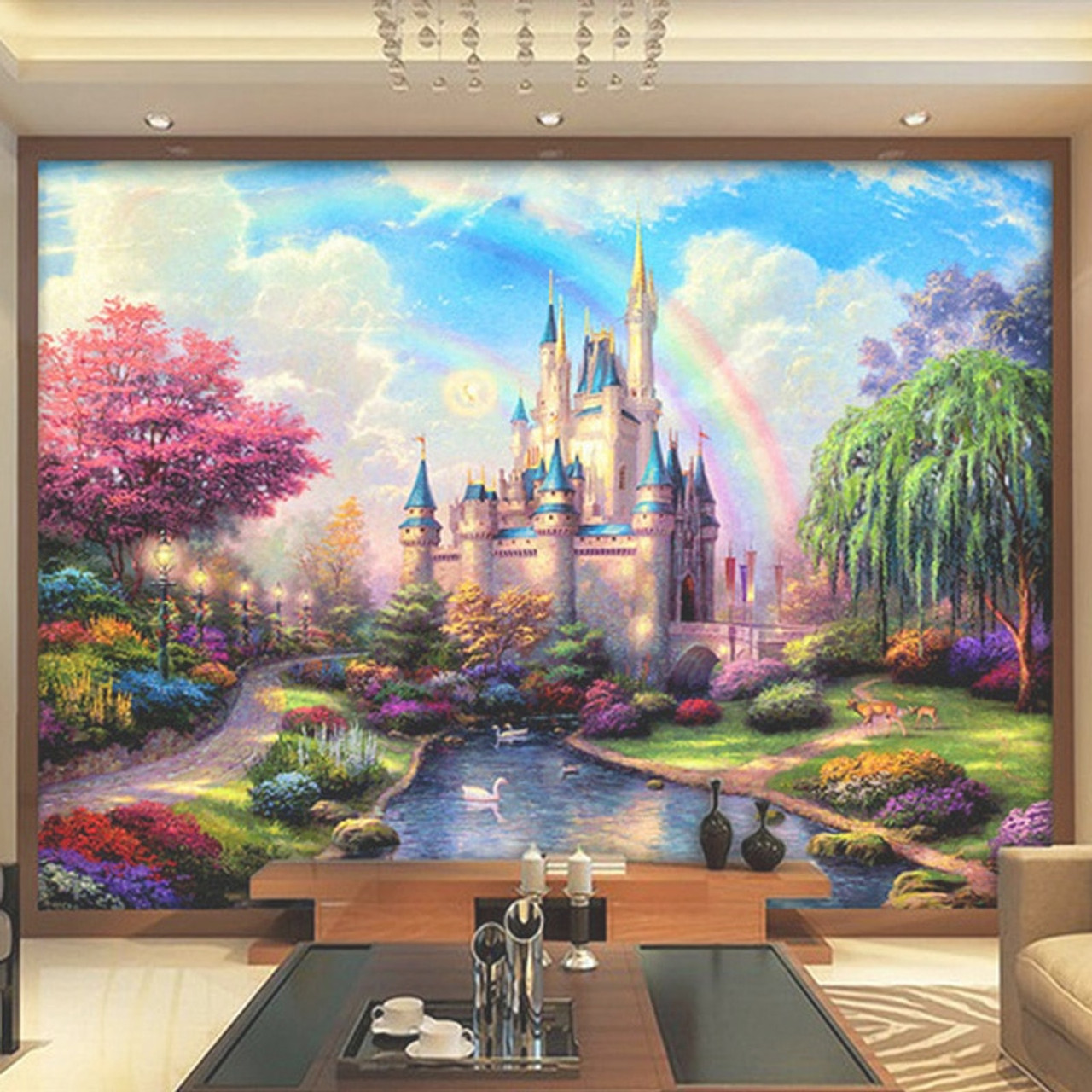 Custom 3d Mural Bedding Room Tv Sofa Wall Backdrop Fantasy Castle Entrance Children S Room Kids Wall Mural Decor Photo Wallpaper Onshopdeals Com