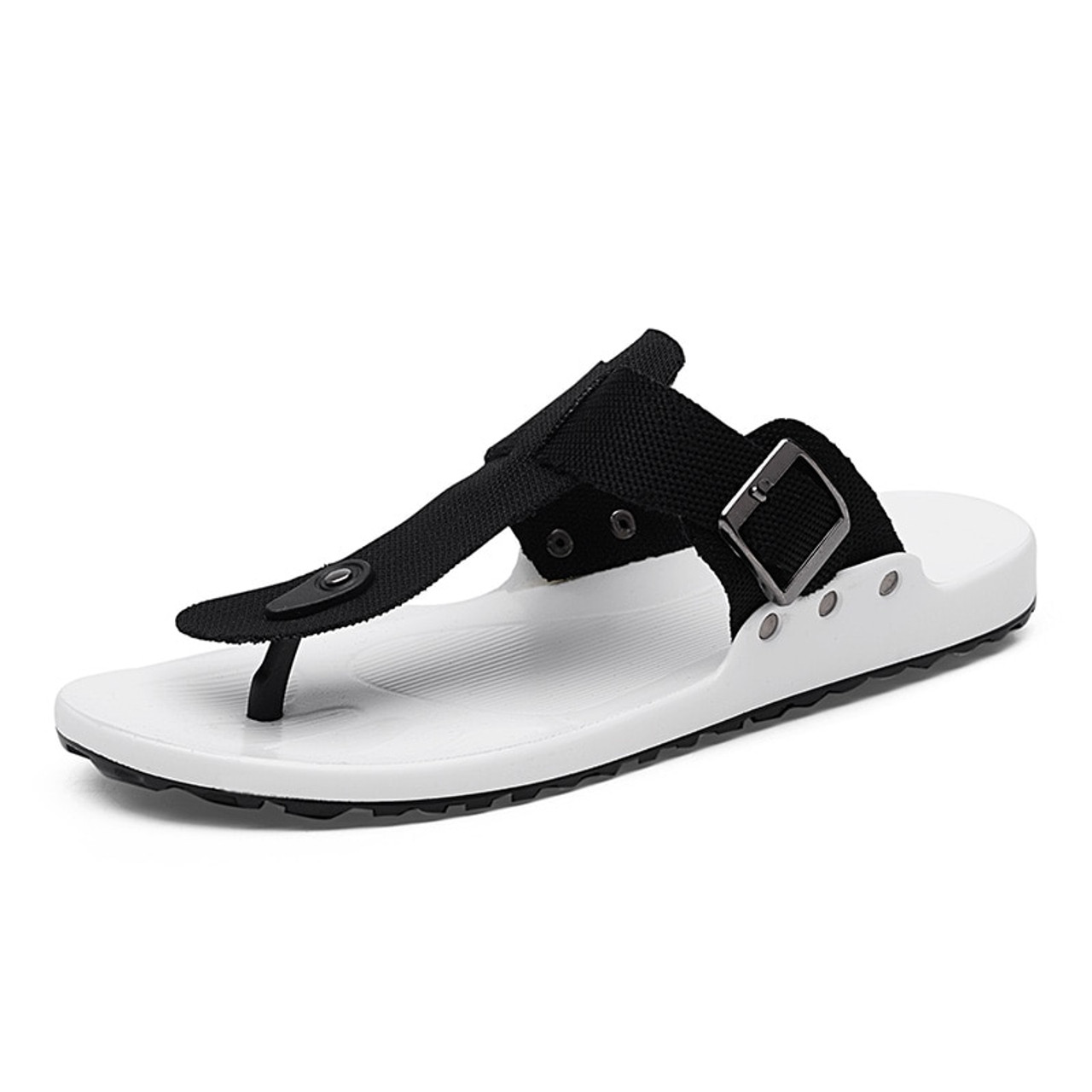 2018 Canvas Sandals Men Black Blue Grey 