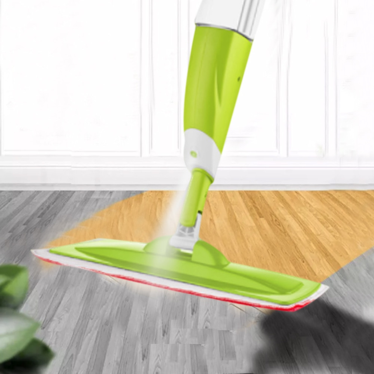 Spray Mop With 3 Pcs Cleaning Cloth Head Combination For Wooden