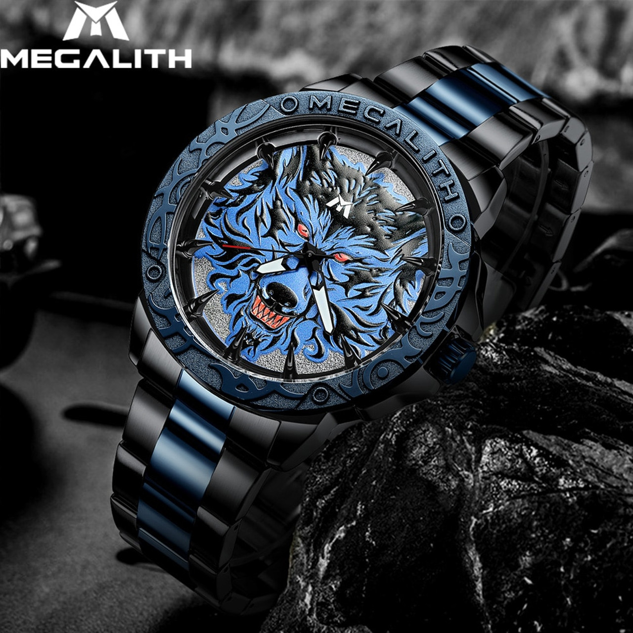 MEGALITH Men's Watches, Waterproof Luxury Big India | Ubuy