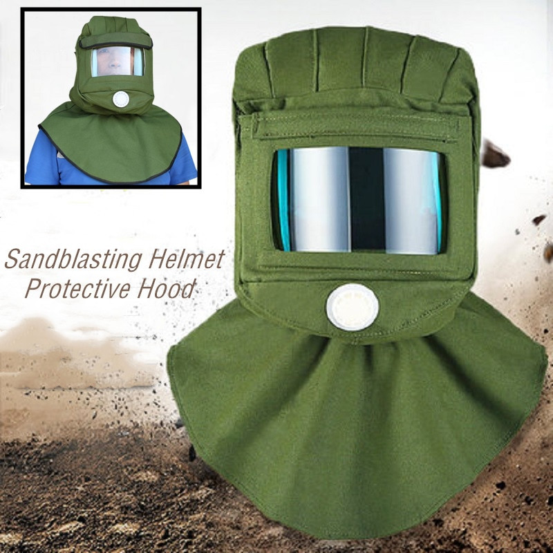 Blasting Hood Sand Abrasive Grit Shot Blaster Mask Anti Dust Equipment 新品未使用正規品