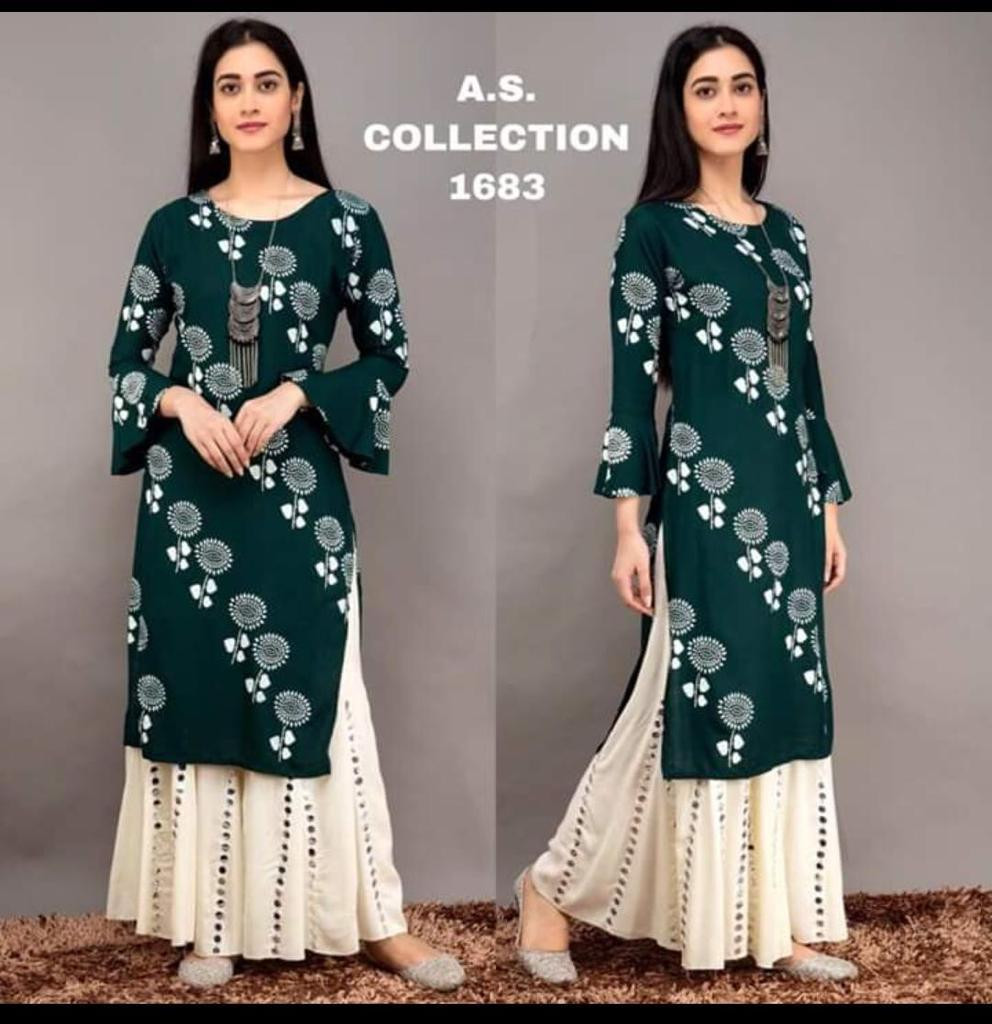 Top Palazzo Hot and Latest Rayon Kurti 