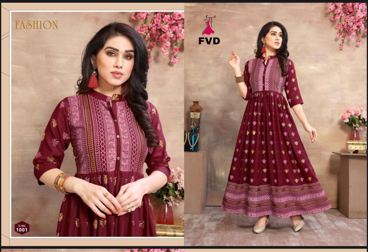 long rayon gown