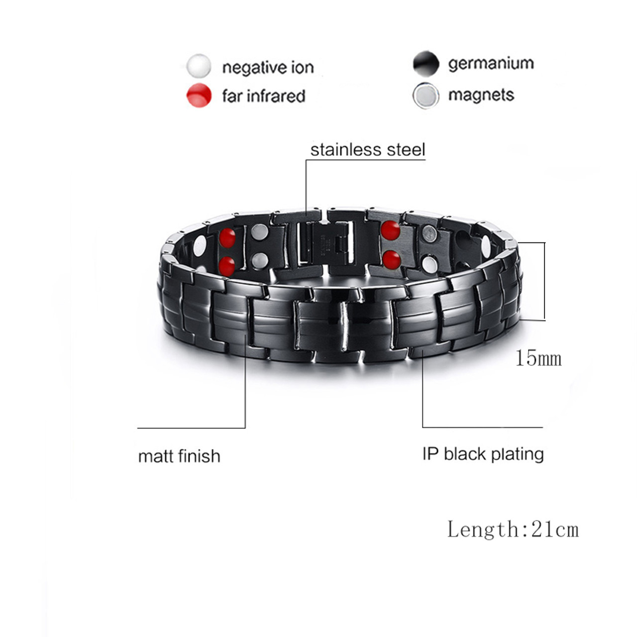 5 Colors Fashion Men Women Magnetic Therapy Bracelet Lose Weight Care  Bracelet Health Care Bracelet 1PCS | Wish