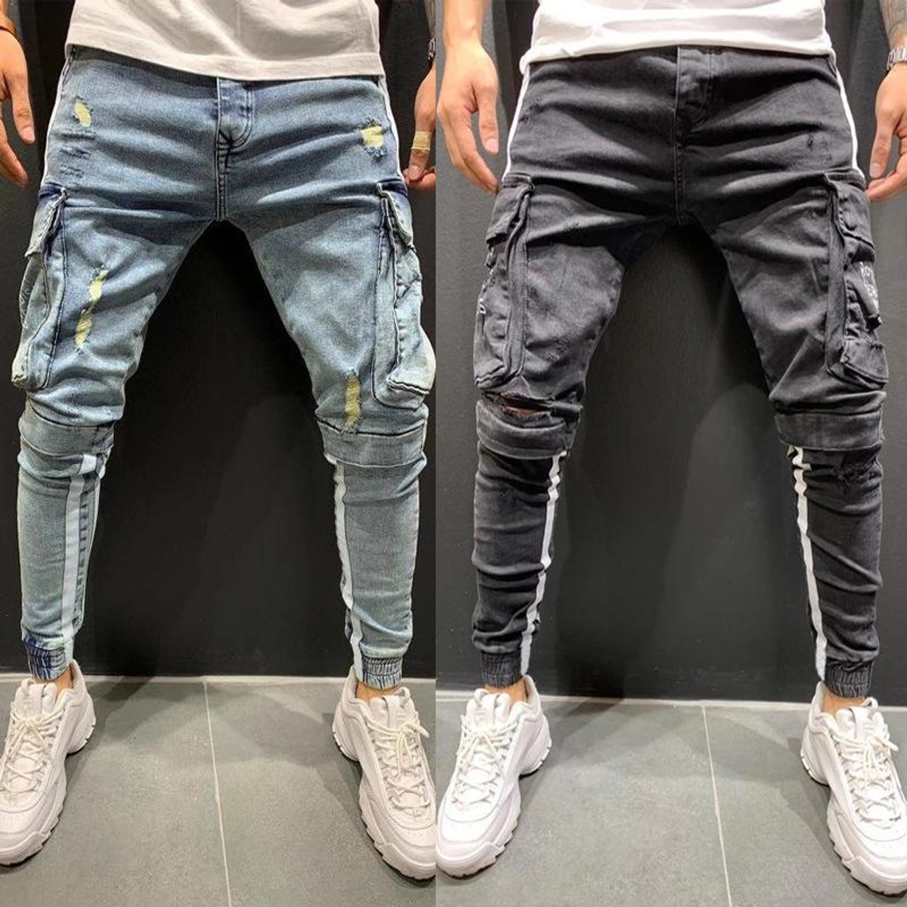 High Quality Men's Jeans Pants | Men's Pants Korean Style Jeans - 3 2023 Men  Cotton - Aliexpress