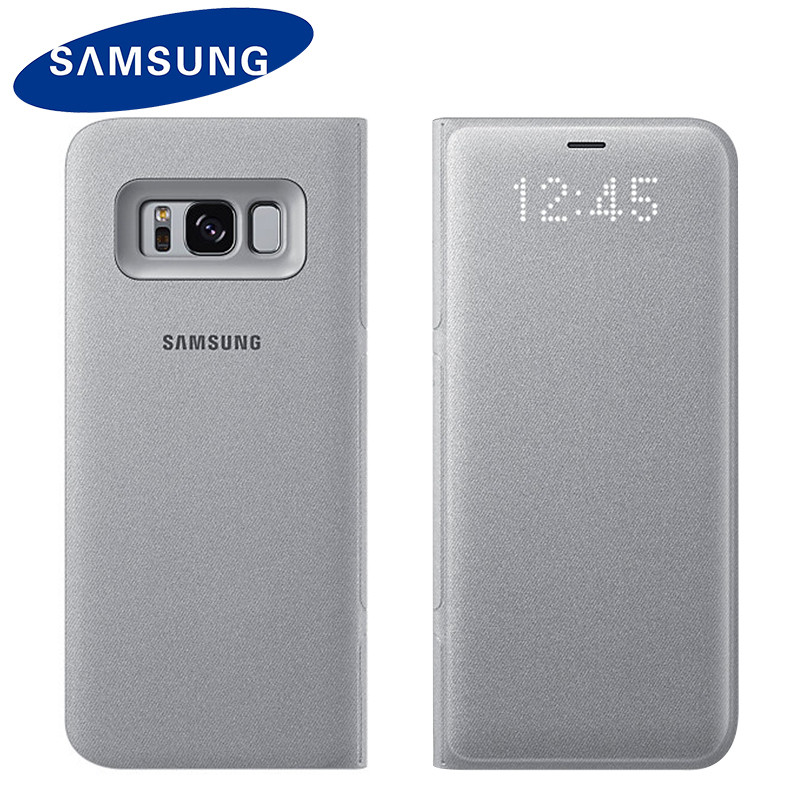 Samsung Original LED Flip Wallet Case for Samsung S8 Plus Luxury Smart  Leather Shell for Samsung Galaxy S8 LED Cover Shockproof - OnshopDeals.Com